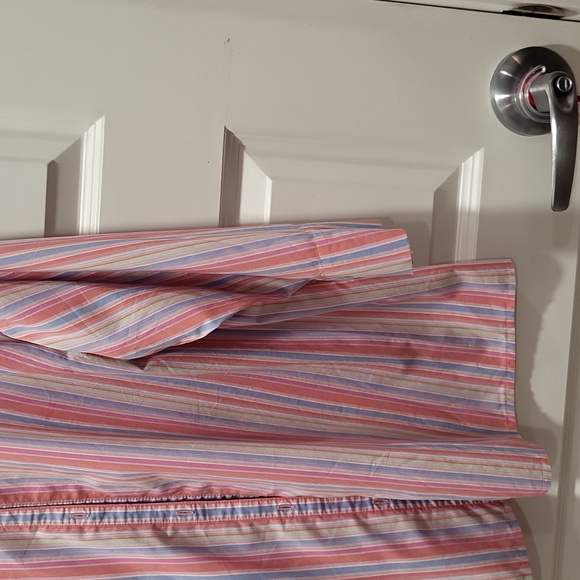 ALC WOMAN WRINKLE FREE SHADES OF PINK & BLUE PIN STRIPE BUTTON UP SIZE 3X - Picture 4 of 5